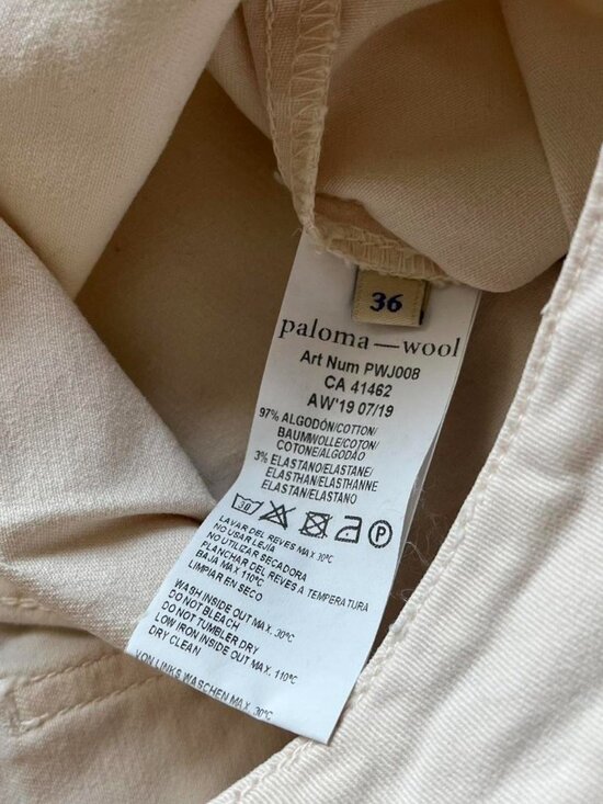 Paloma Wool White High Waisted Jeans Size 36 Interview Coquette Spring Soft Girl - Picture 4 of 8